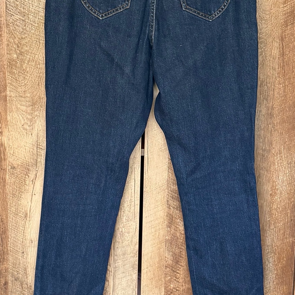 Women's Torrid Curve Rebecka High Rise Straight Leg Jeans - Dark Blue Size 27 - Picture 14 of 16